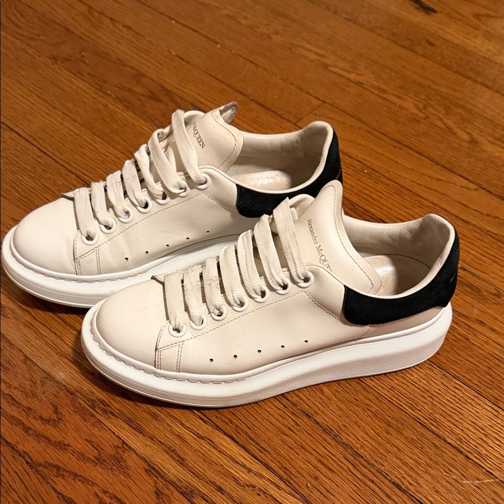 Alexander McQueen White Leather Sneakers